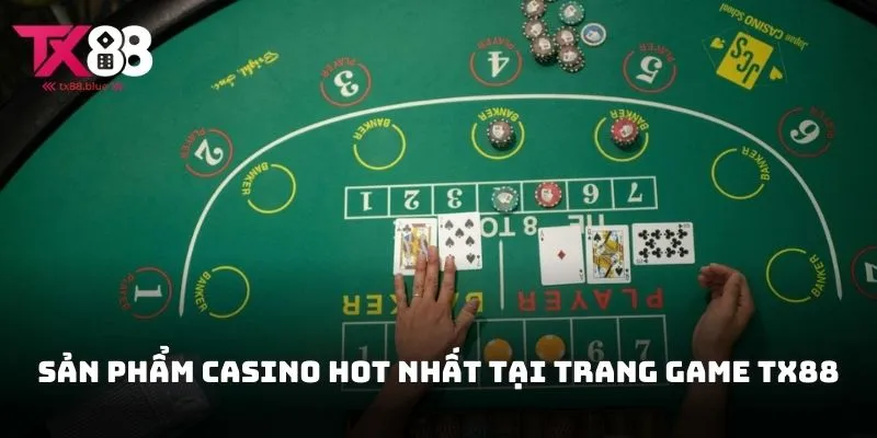 Giới thiệu một vài sản phẩm Casino hot nhất tại sảnh game TX88